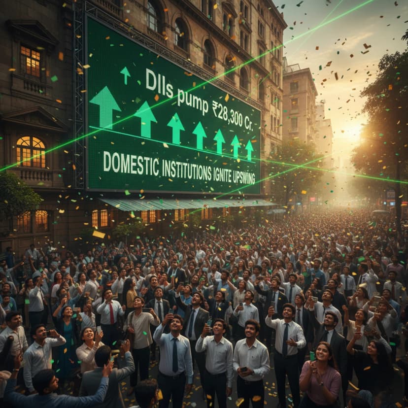 Domestic Institutions Ignite Massive Upswing as DIIs Pump ₹28,300 Crore Into Equities in One Week