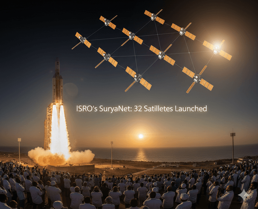 India’s ISRO Surprises the World With the Launch of “SuryaNet,” A Solar-Powered Satellite Internet Constellation