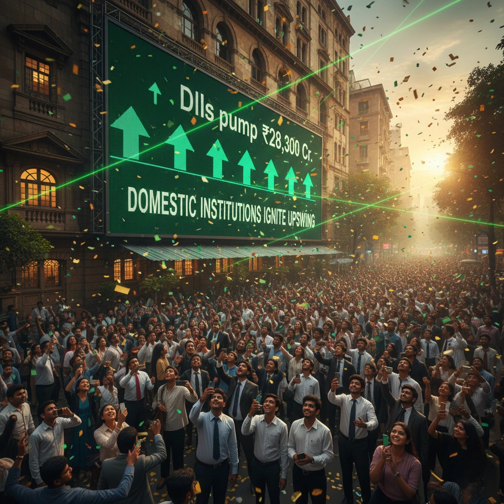 Domestic Institutions Ignite Massive Upswing as DIIs Pump ₹28,300 Crore Into Equities in One Week
